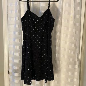 Black & White Polka Dot Sundress L